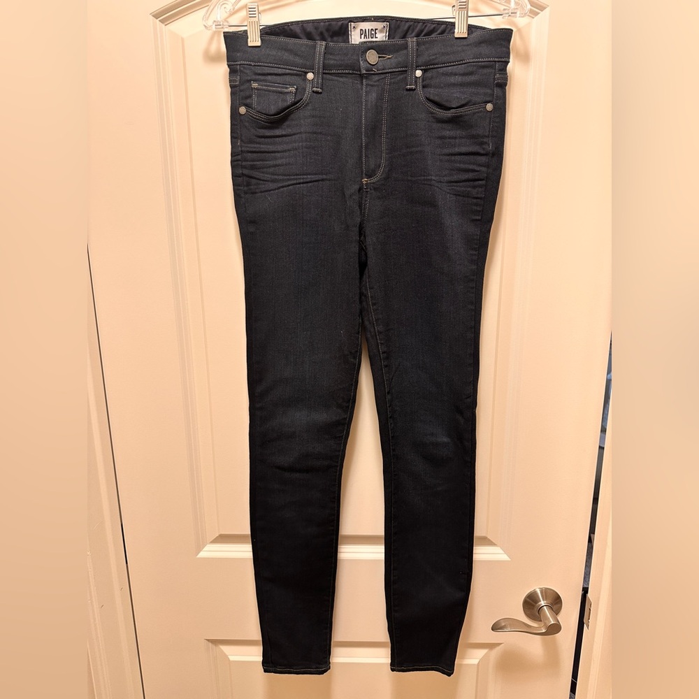 PAIGE Deep Indigo Denim Skinny Jeans Size 29